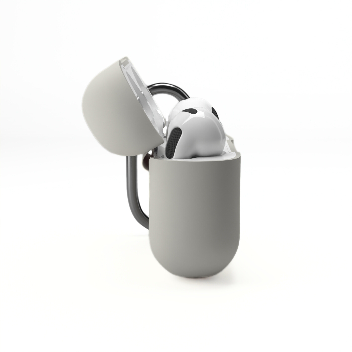 Etui na słuchawki silikonowe do Apple AirPods Jasno-pistacjowe
