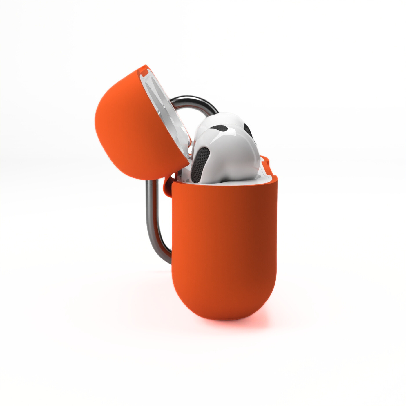 Etui na słuchawki silikonowe do Apple AirPods Pomarańczowe