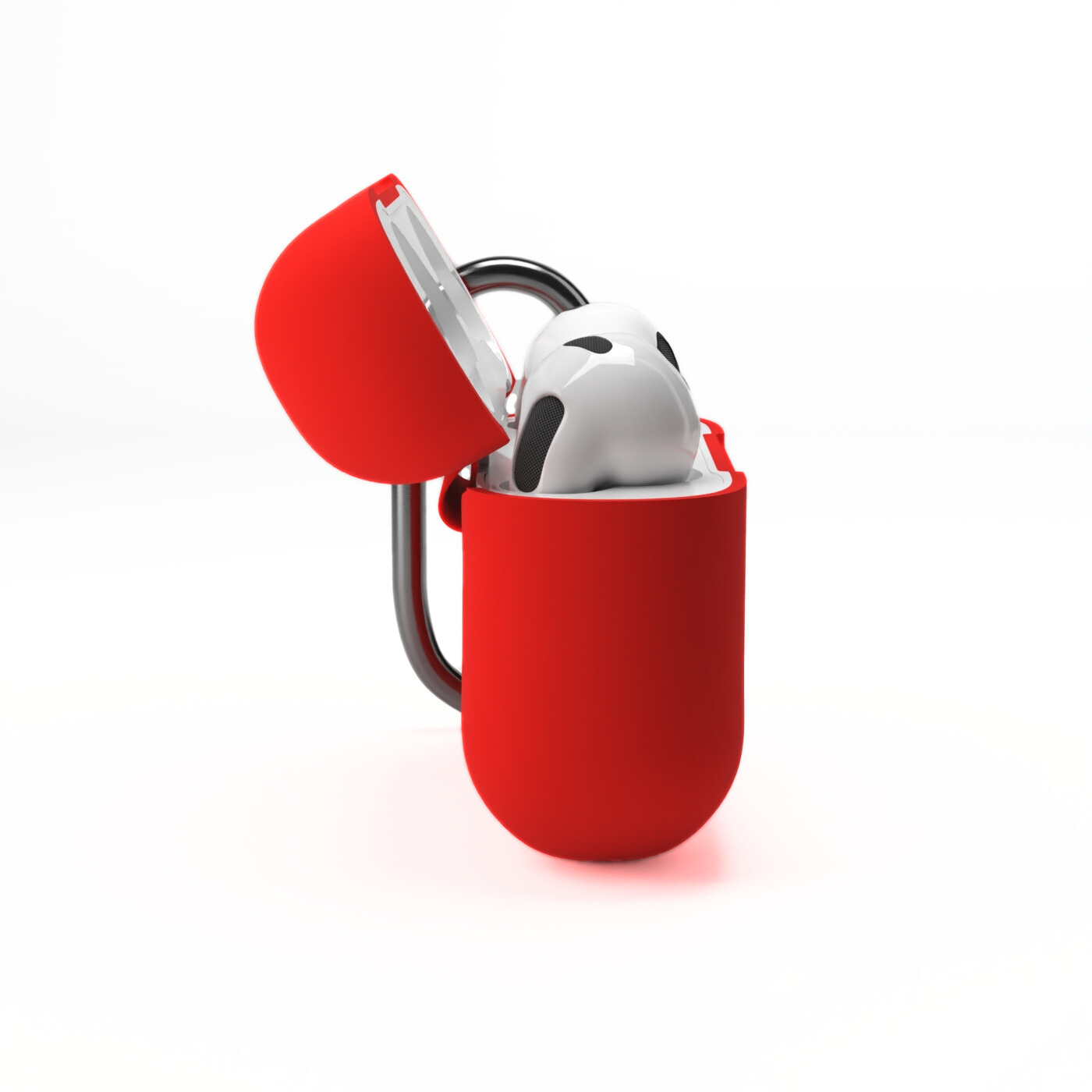 Etui na słuchawki silikonowe do Apple AirPods Czerwone
