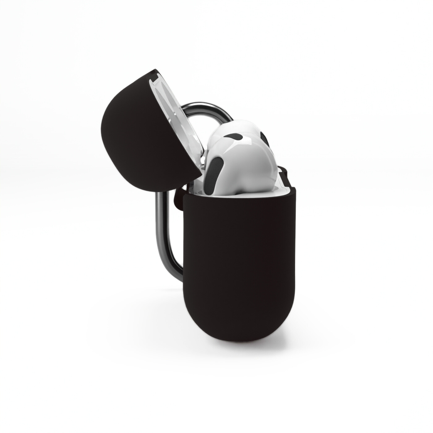 Etui na słuchawki silikonowe do Apple AirPods Czarne