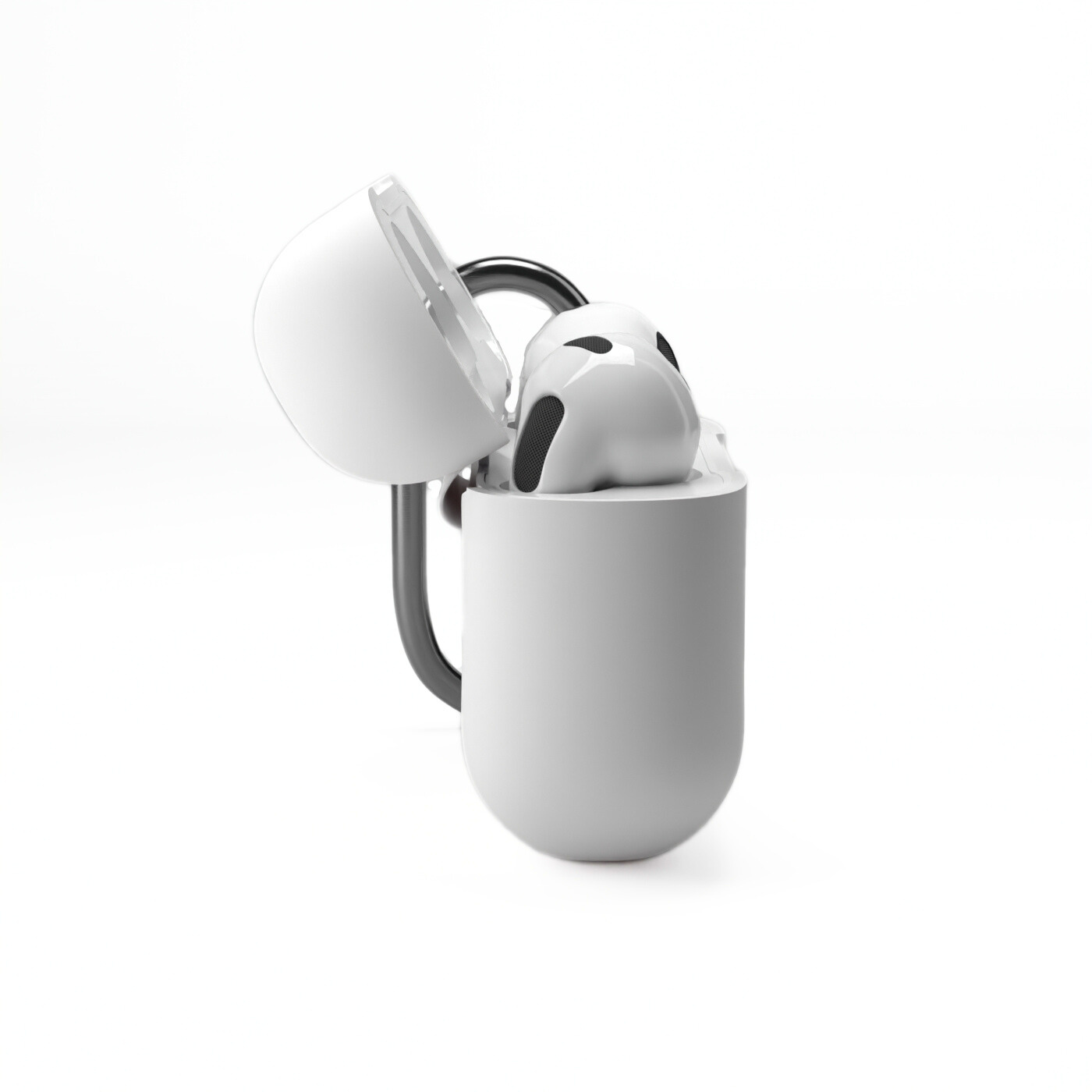 Etui na słuchawki silikonowe do Apple AirPods Białe