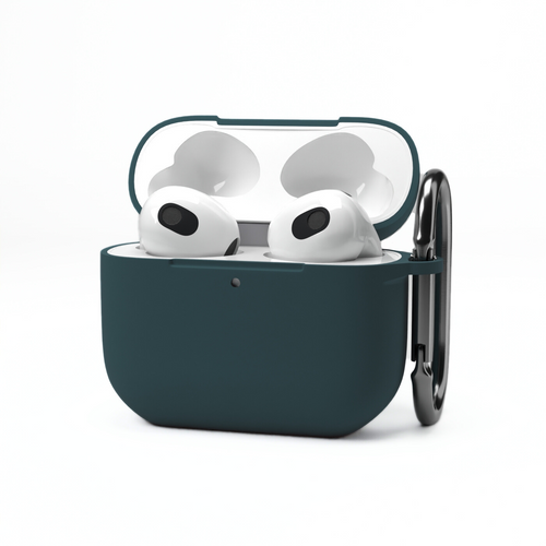 Etui na słuchawki silikonowe do Apple AirPods Butelkowo-turkusowe
