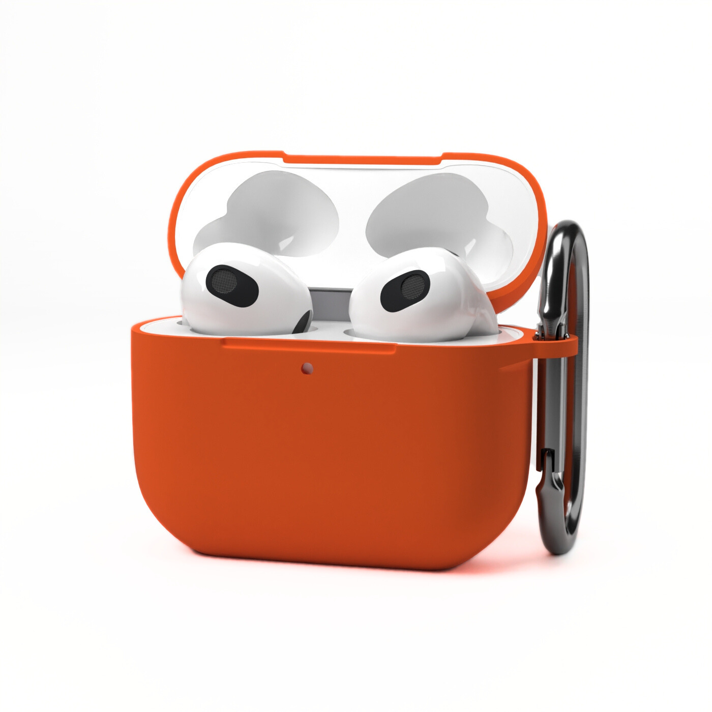 Etui na słuchawki silikonowe do Apple AirPods Pomarańczowe