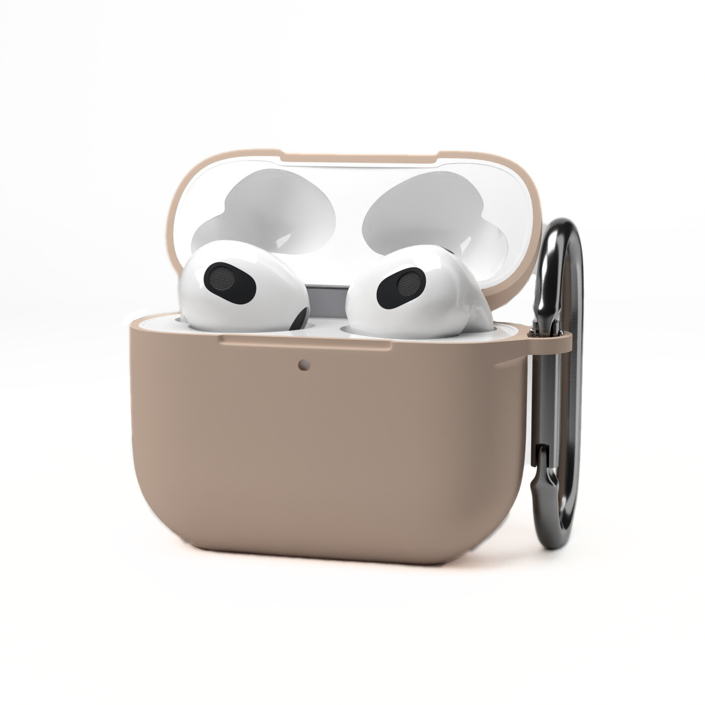 Etui na słuchawki silikonowe do Apple AirPods Piaskowo-różowe
