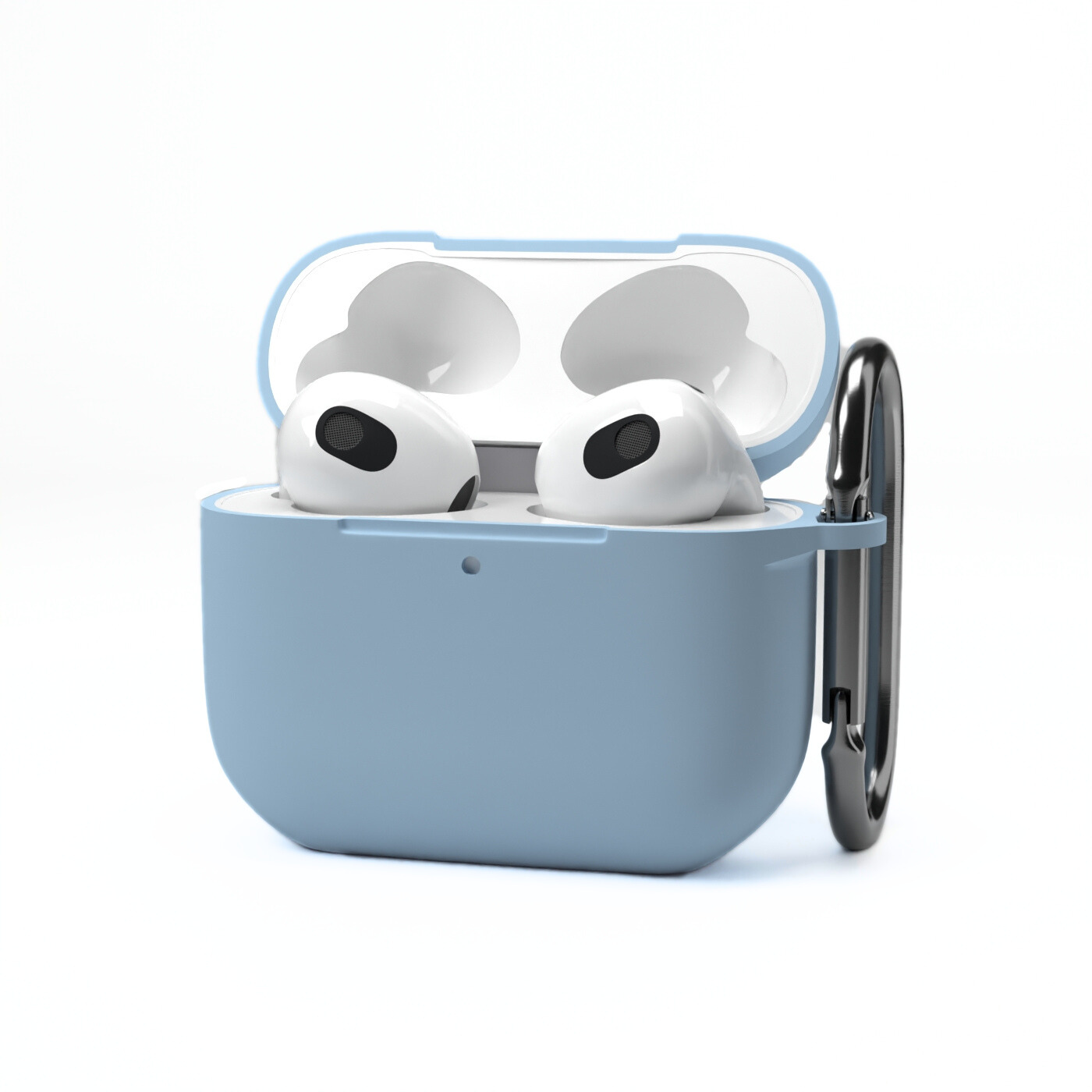 Etui na słuchawki silikonowe do Apple AirPods Błękitno-niebieskie