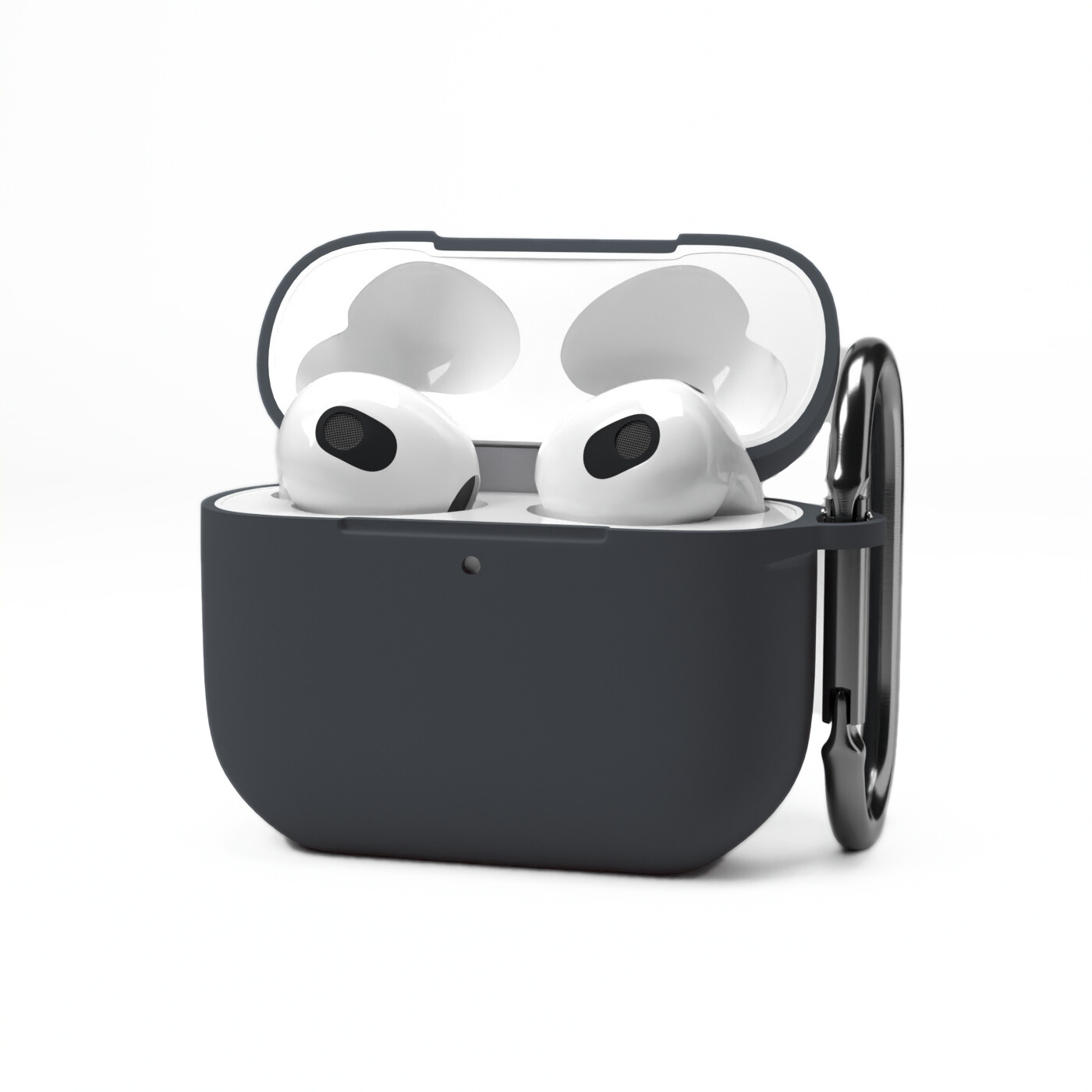 Etui na słuchawki silikonowe do Apple AirPods Grafitowe