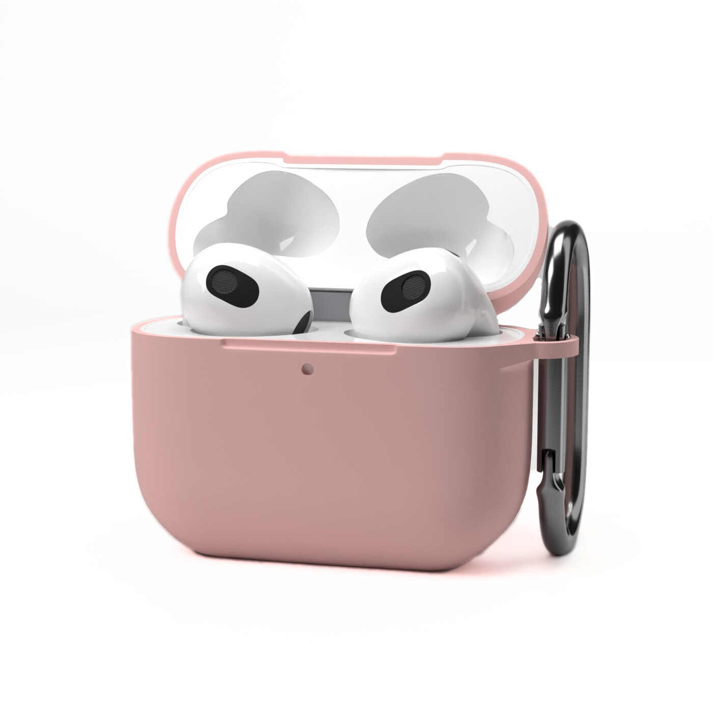 Etui na słuchawki silikonowe do Apple AirPods Pudrowo-różowe