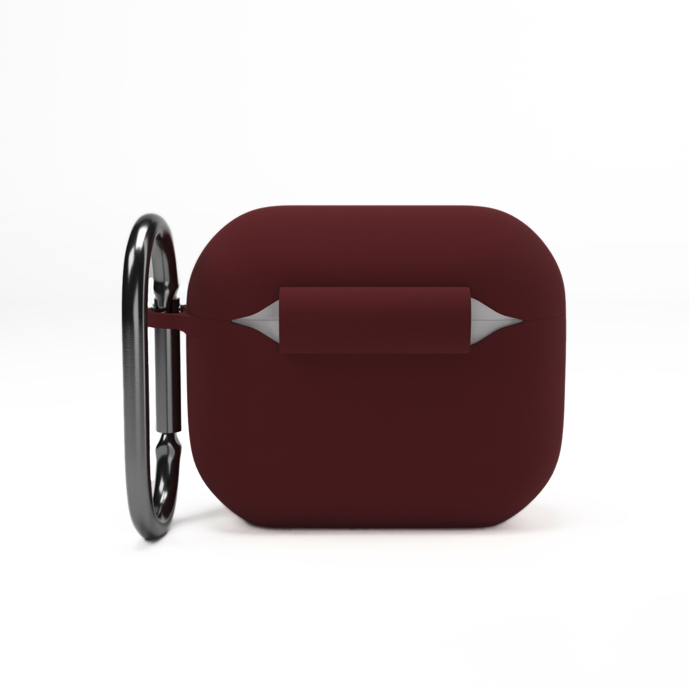 Etui na słuchawki silikonowe do Apple AirPods Bordowe
