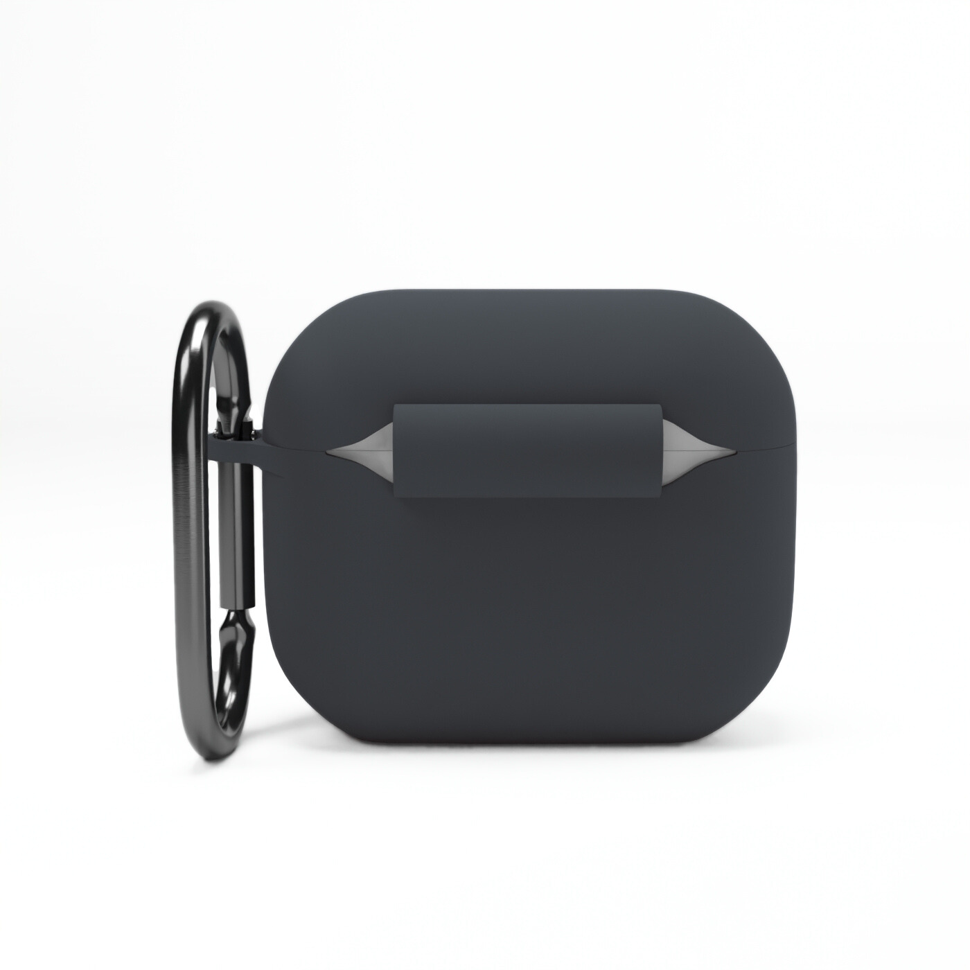 Etui na słuchawki silikonowe do Apple AirPods Grafitowe