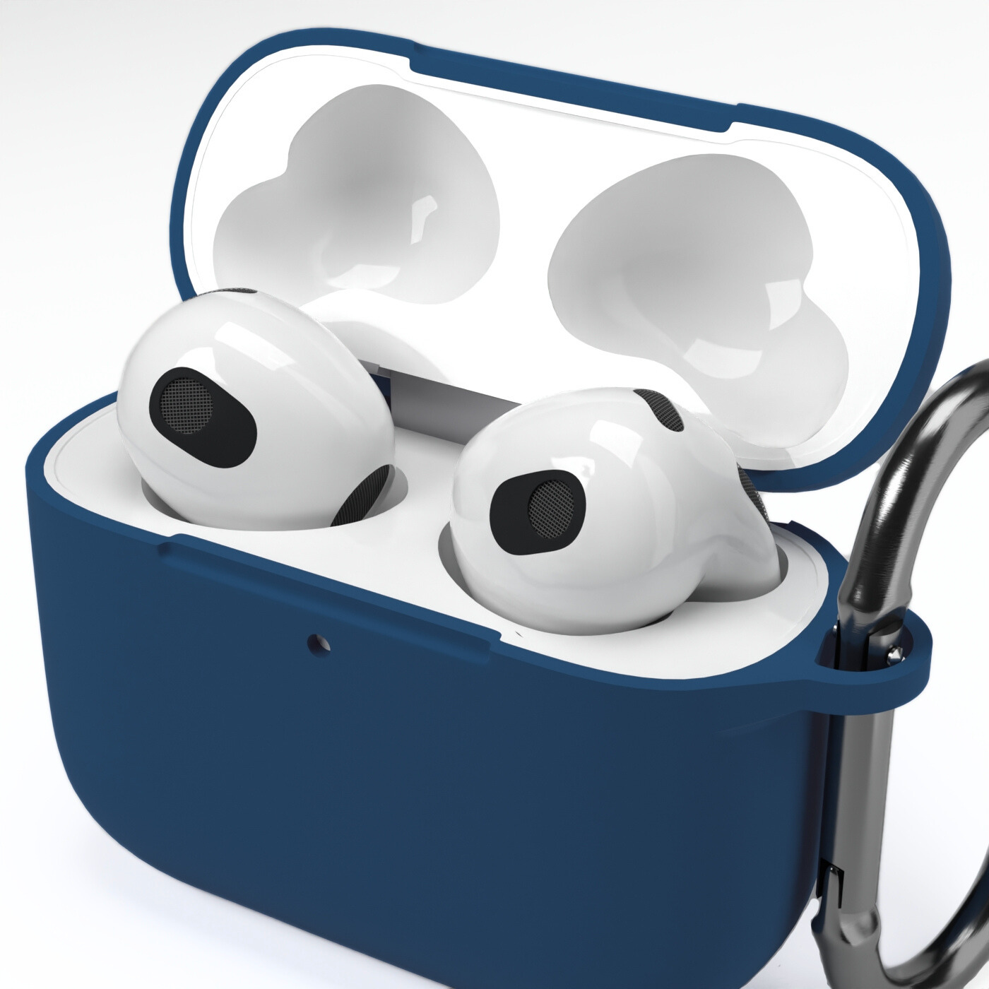 Etui na słuchawki silikonowe do Apple AirPods Granatowe