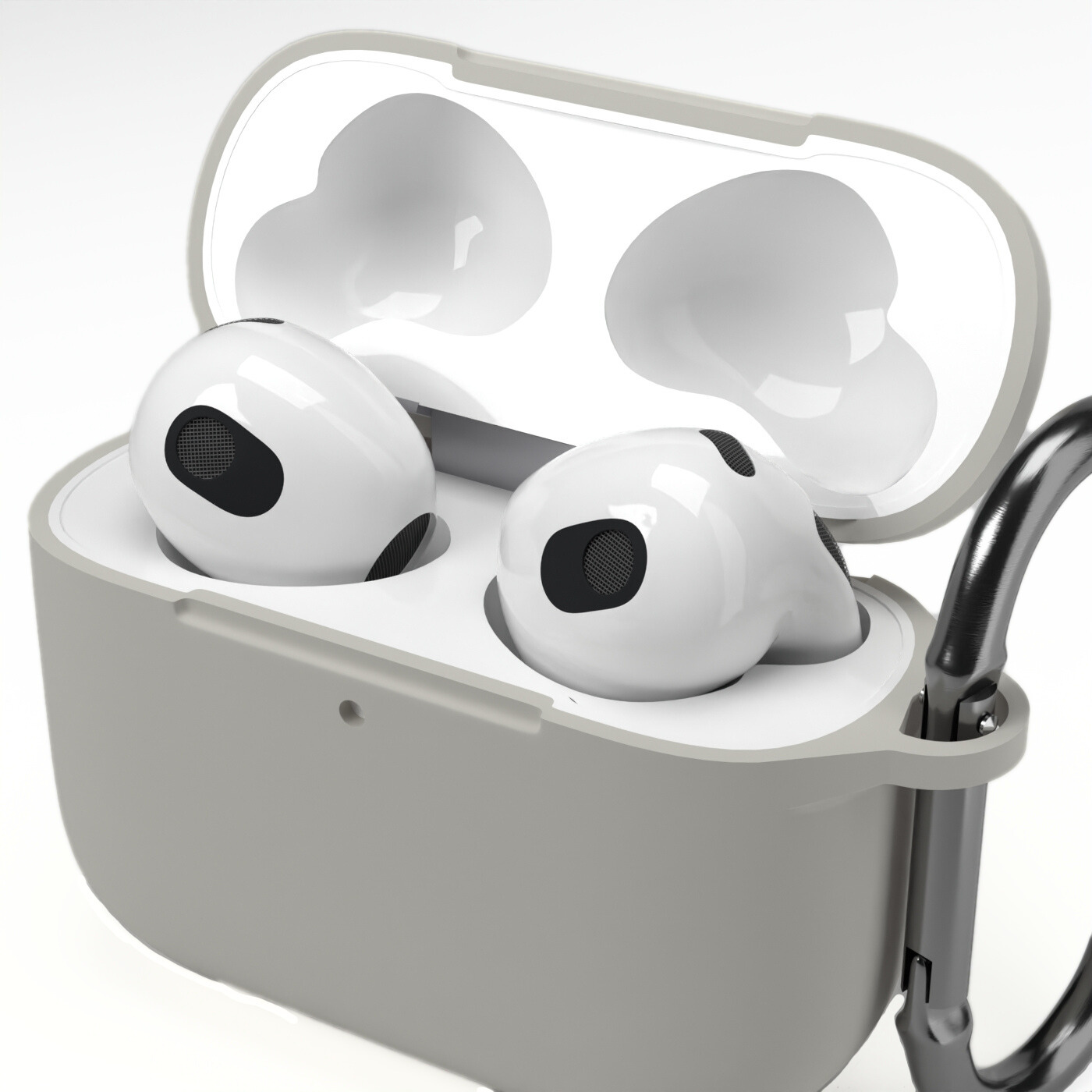 Etui na słuchawki silikonowe do Apple AirPods Jasno-pistacjowe