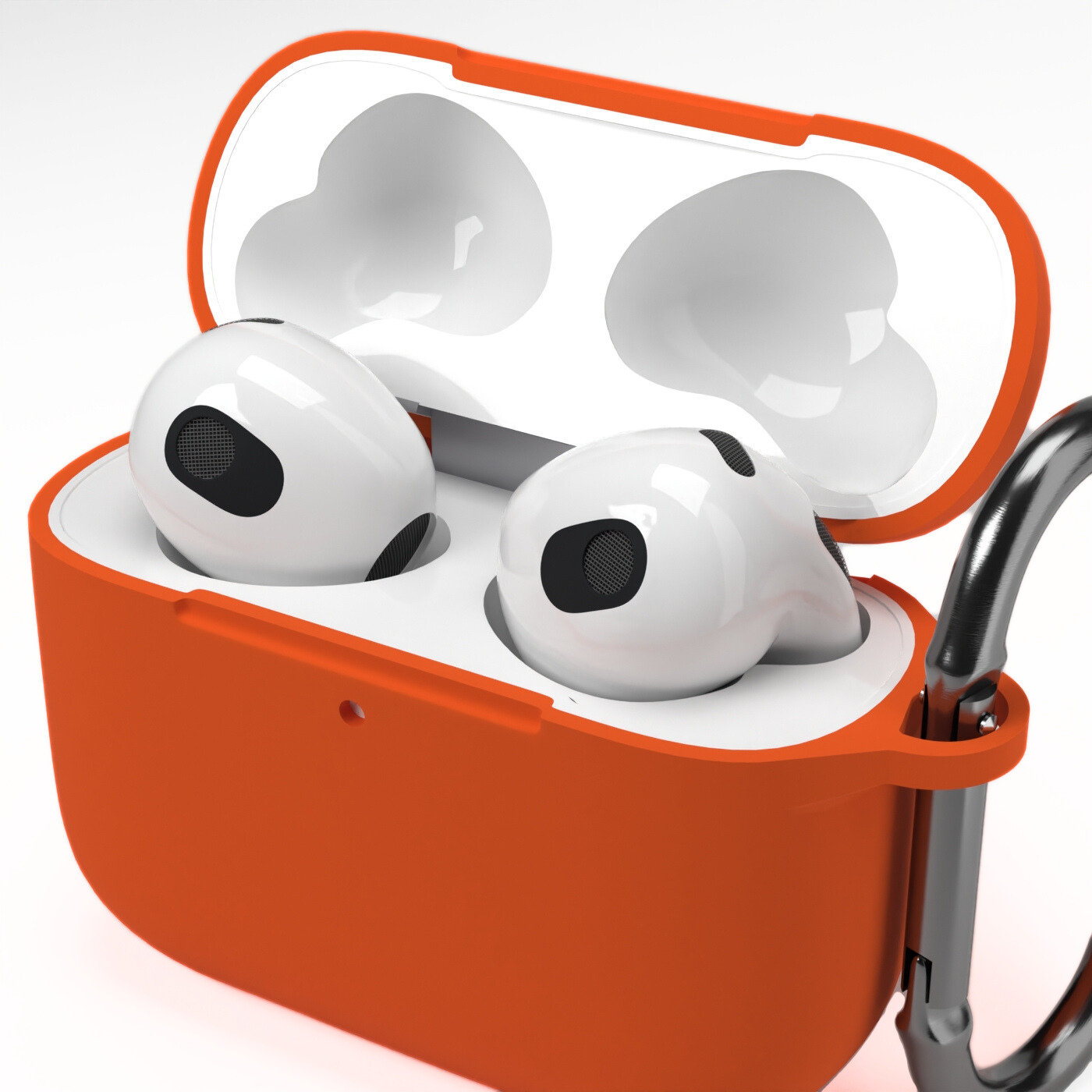 Etui na słuchawki silikonowe do Apple AirPods Pomarańczowe