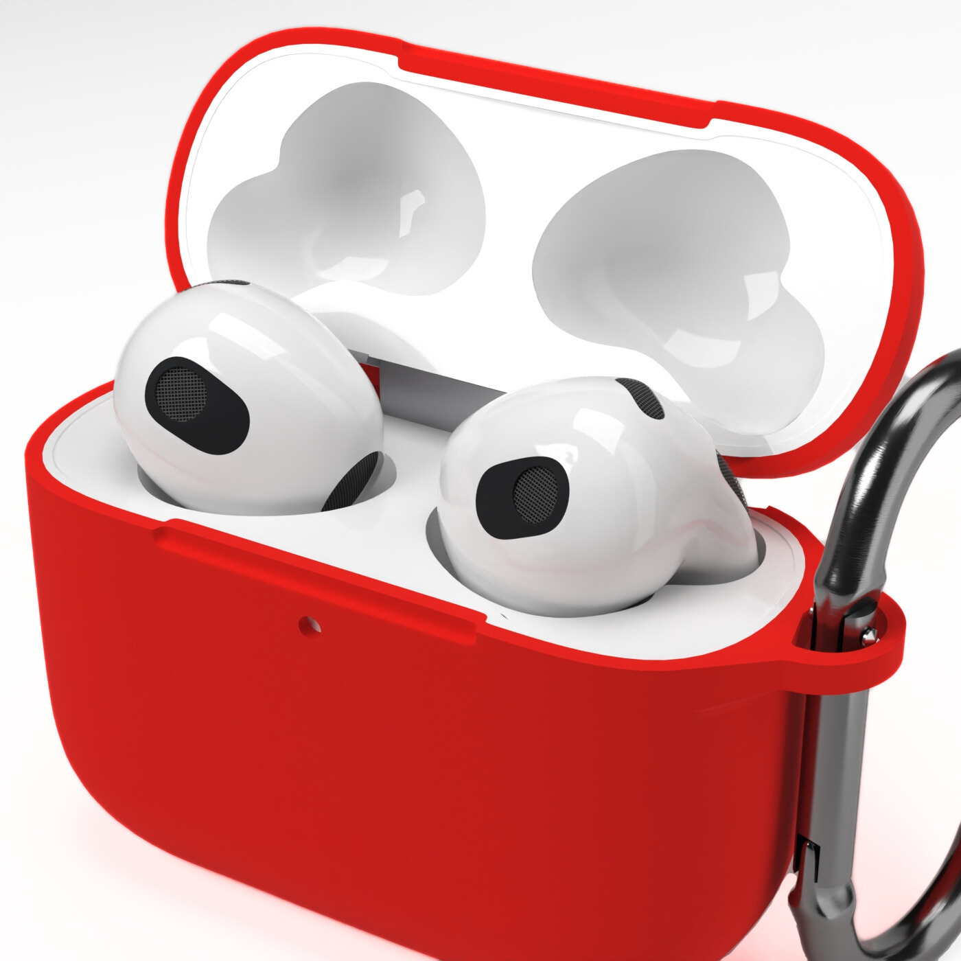 Etui na słuchawki silikonowe do Apple AirPods Czerwone