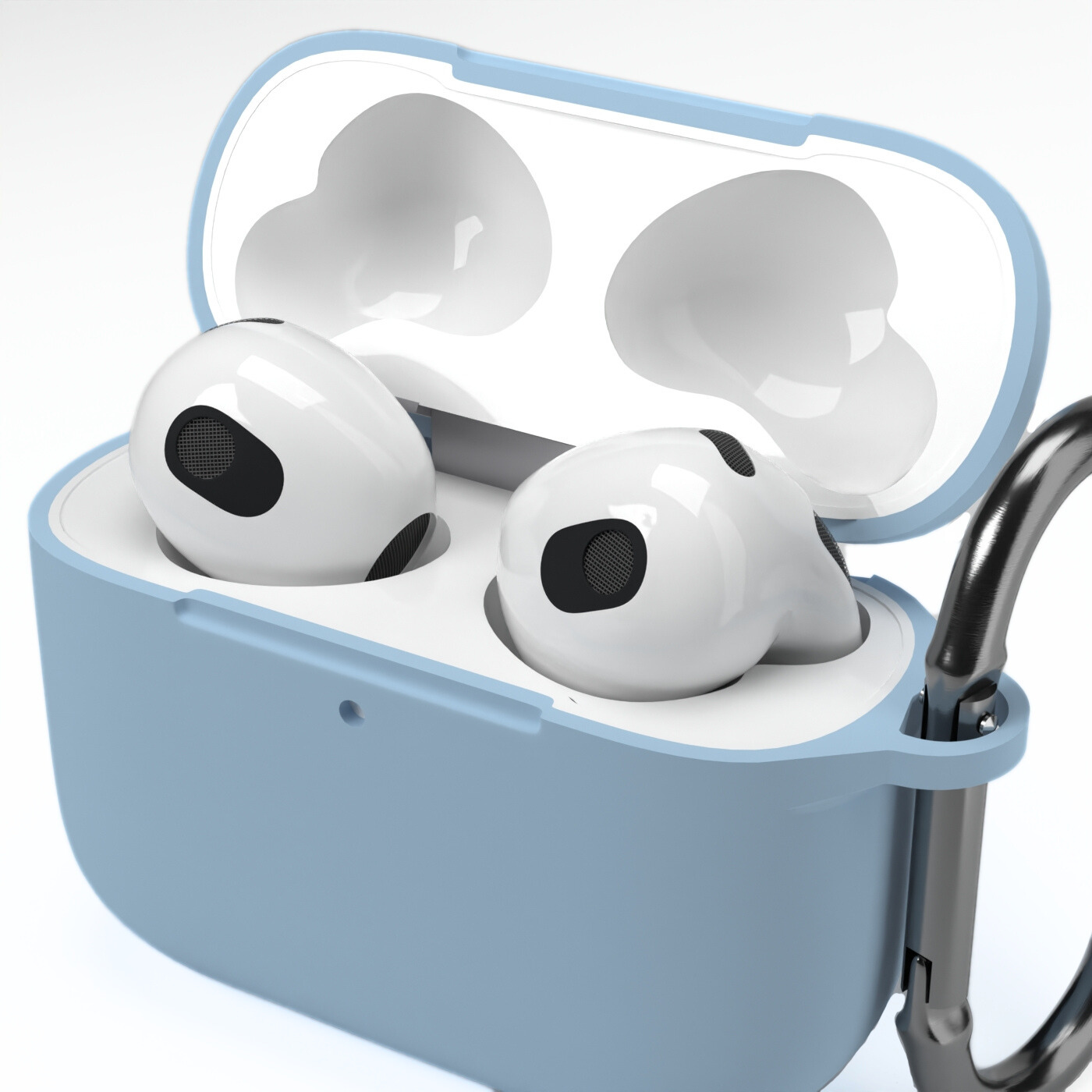 Etui na słuchawki silikonowe do Apple AirPods Błękitno-niebieskie