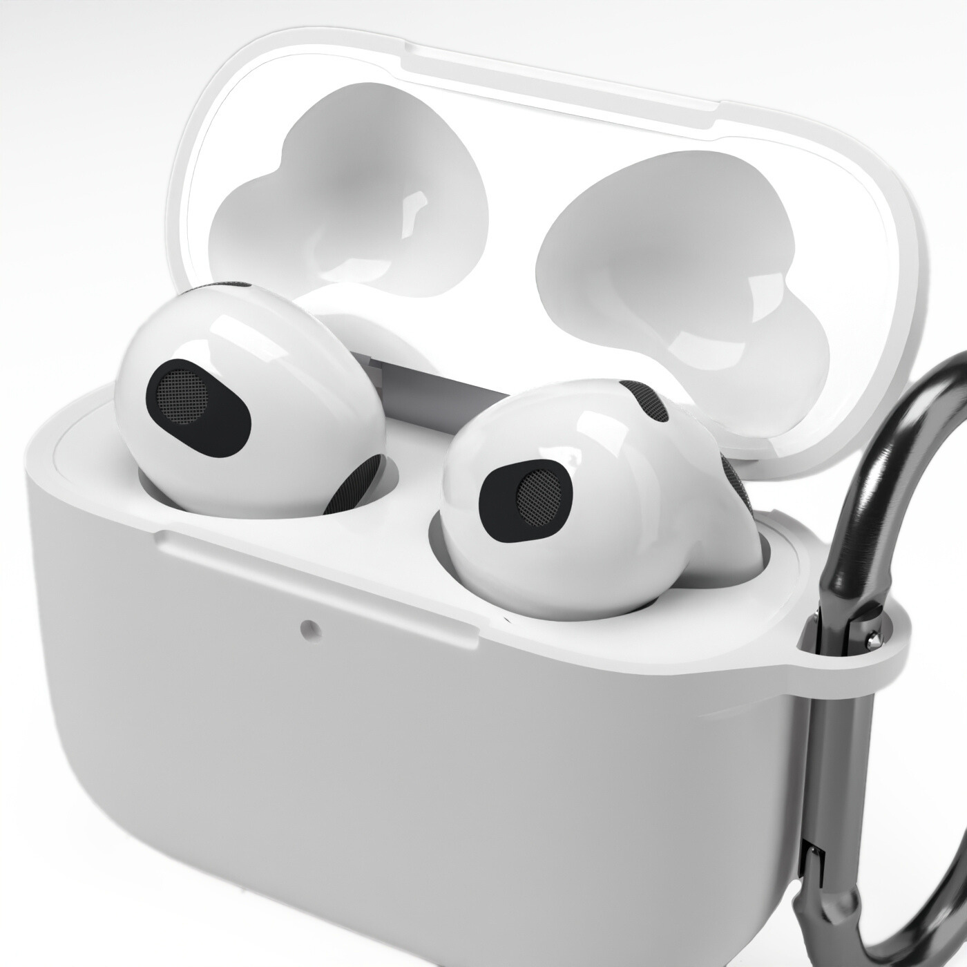 Etui na słuchawki silikonowe do Apple AirPods Białe