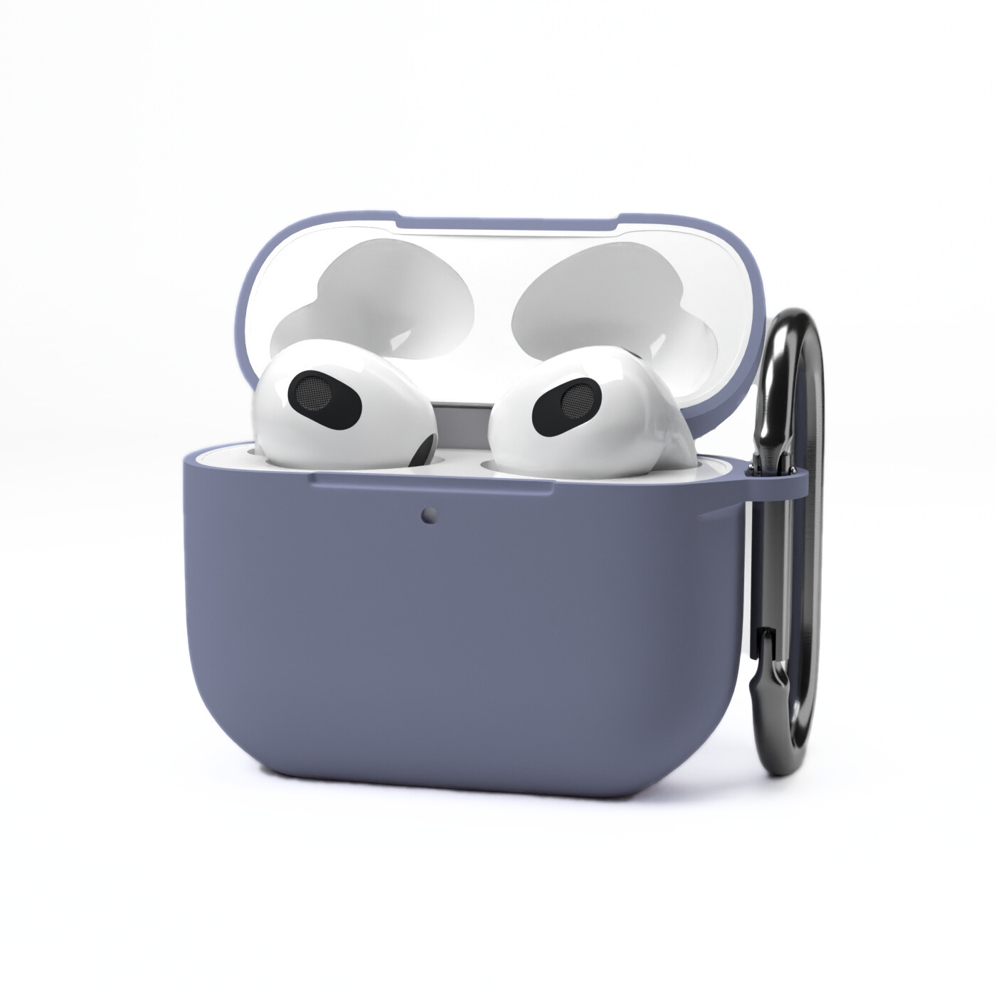 Etui na słuchawki silikonowe do Apple AirPods Szaroniebieskie